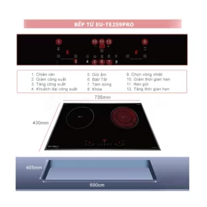 Bếp điện từ EUROSUN EU-TE259Pr