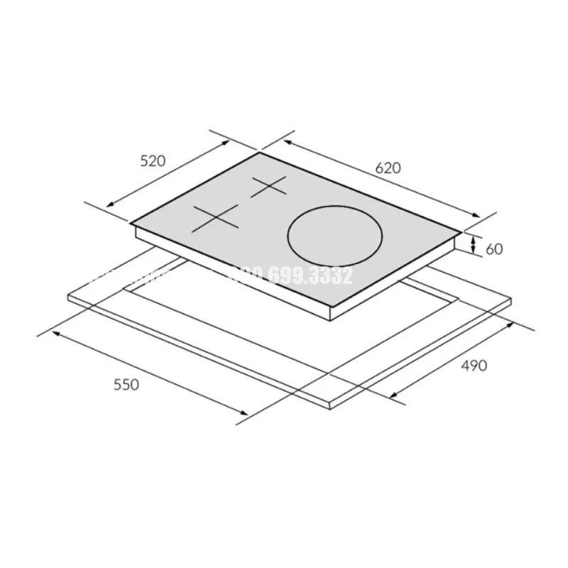 Bếp từ Eurosun EU-T906G