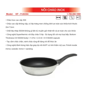 Chảo inox KAFF KF-Fr26304