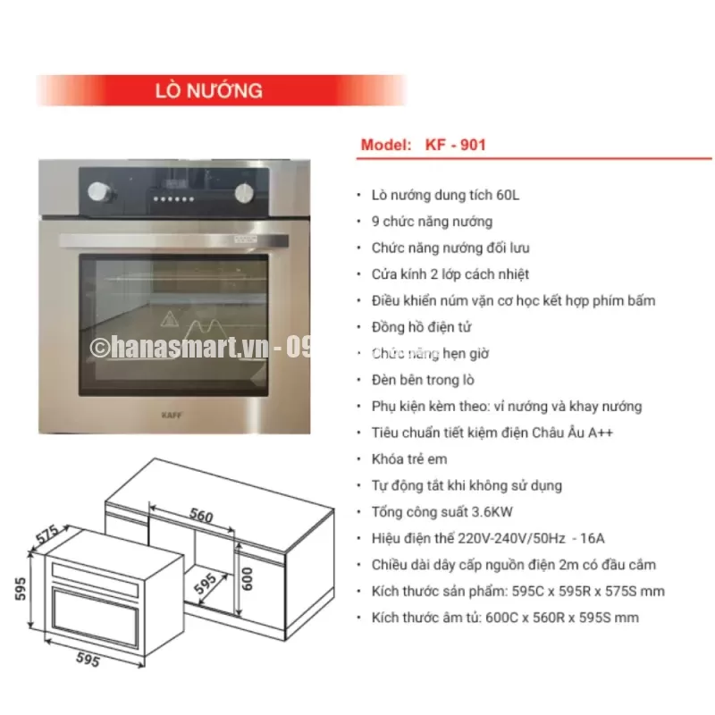 Lò nướng KAFF KF-901