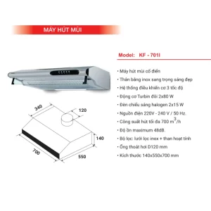 Máy hút mùi KAFF KF-701l