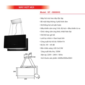 Máy hút mùi KAFF KF-IS606HG