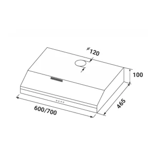 Máy hút mùi KAFF KF-SL60KB