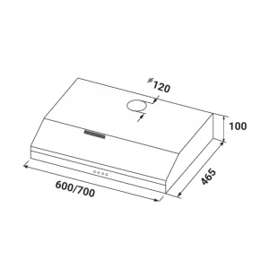 Máy hút mùi KAFF KF-SL60KW