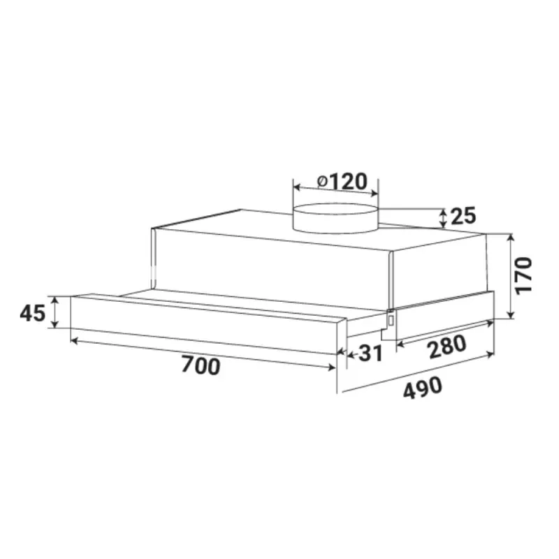 Máy hút mùi KAFF KF-TL1006W