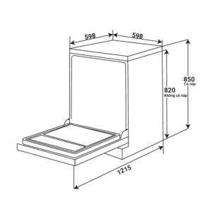 Máy rửa chén KAFF KF-A45UVTFT