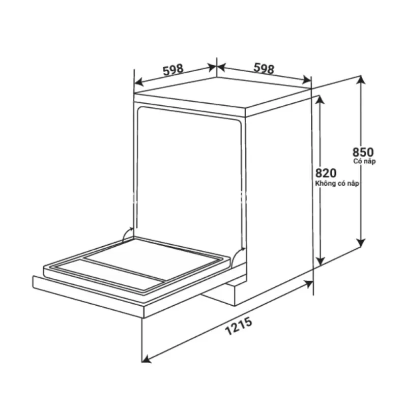 Máy rửa chén KAFF KF-A45UVTFT