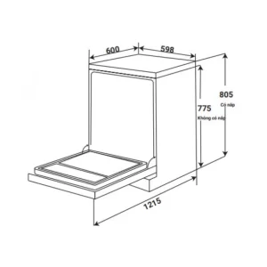 Máy rửa chén KAFF KF-BHMI775YB