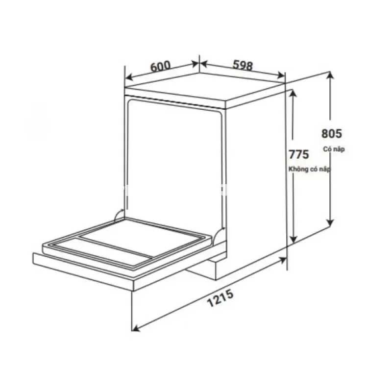 Máy rửa chén KAFF KF-BHMI775YS