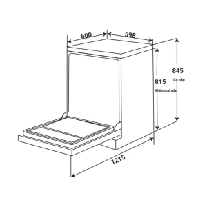 Máy rửa chén KAFF KF-BHMI815Y