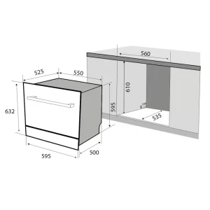 Máy rửa chén KAFF KF-BISMS8 Plus