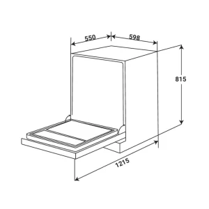 Máy rửa chén KAFF KF-BISW12