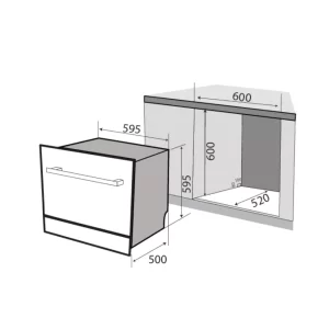 Máy rửa chén KAFF KF-BIV810S