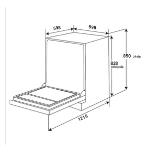 Máy rửa chén KAFF KF-CARYA1FW