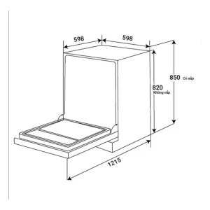 Máy rửa chén KAFF KF-CARYA1FXS