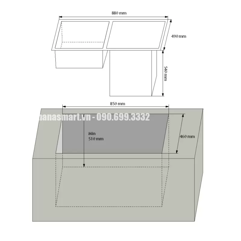 Máy sấy chén KAFF KF-DRD800KR