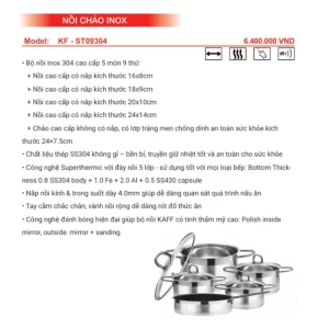 Nồi chảo inox KAFF KF-ST09304