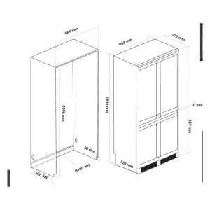 Tủ lạnh KAFF KF-BI540W LUXURY