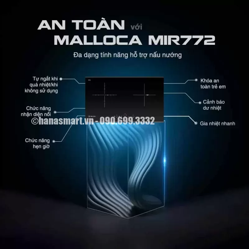 Bếp điện từ đôi Malloca MIR 772 - bep dien tu doi malloca mir 772 6