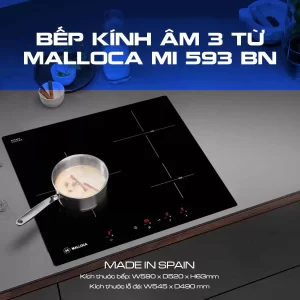 Bếp điện từ Malloca MI 593 BN - bep dien tu malloca mi 593 bn