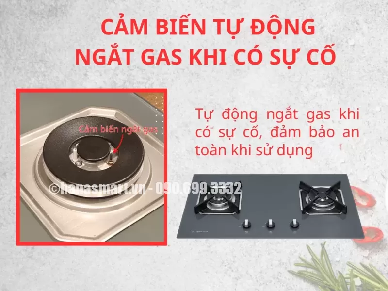 Bếp gas âm Malloca AS 9602DG - bep gas am malloca as 9602dg 3