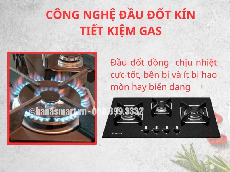 Bếp gas âm Malloca AS 9603B - bep gas am malloca as 9603b 1