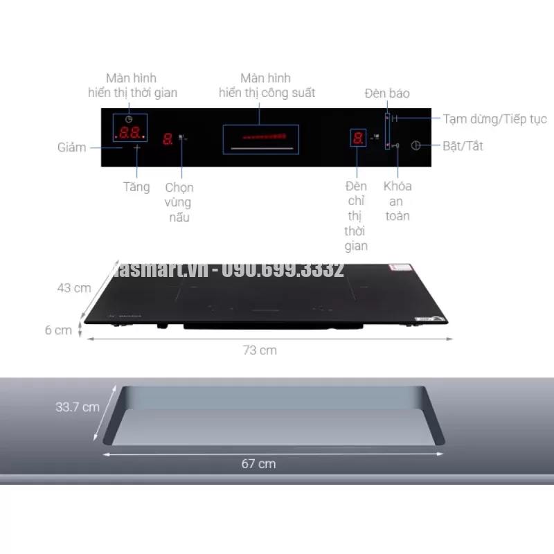 Bếp từ đôi Malloca MI 732 SL - bep tu doi malloca mi 732 sl8