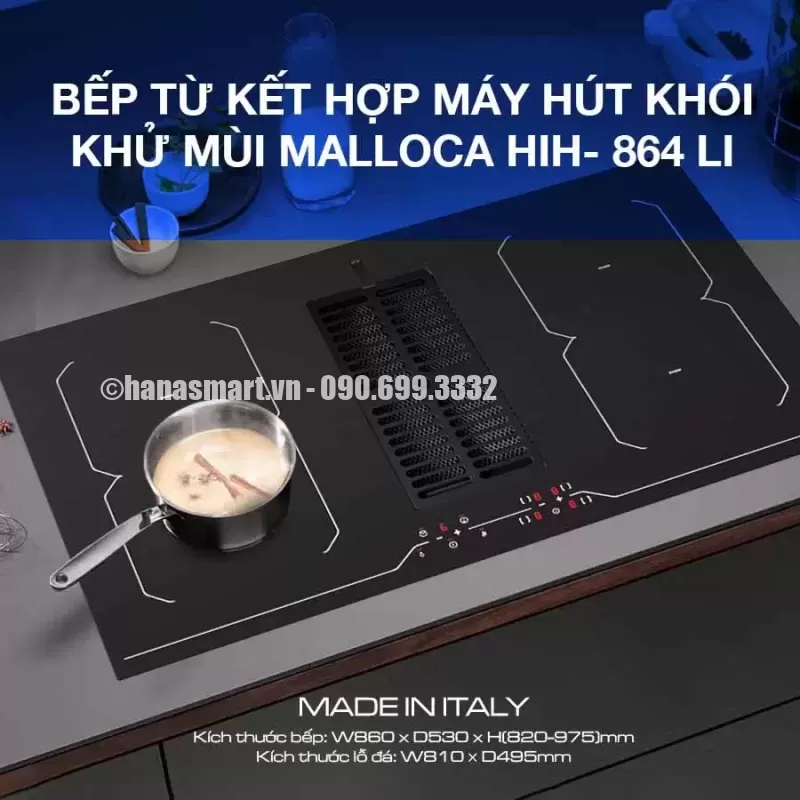 Bếp từ kết hợp hút mùi Malloca HIH-864 LI - bep tu ket hop hut mui malloca hih 864 li 4