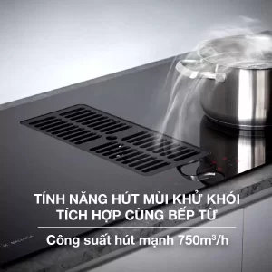 Bếp từ kết hợp hút mùi Malloca HIH-864 - bep tu ket hop hut mui malloca hih 8643