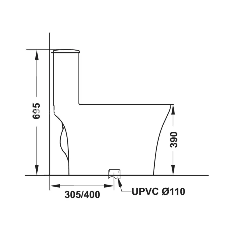 Bồn cầu một khối Sapporo Hafele 588.79.406 - bon cau mot khoi sapporo hafele 588 79 4062