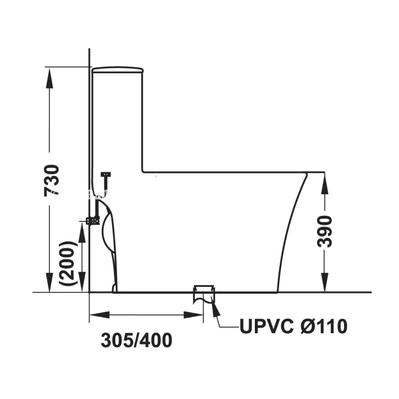 Bồn cầu một khối Sapporo Hafele 588.79.407 - bon cau mot khoi sapporo hafele 588 79 4072