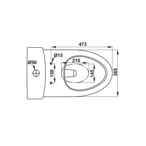 Bồn cầu một khối Sapporo Hafele 588.79.409 - bon cau mot khoi sapporo hafele 588 79 4093