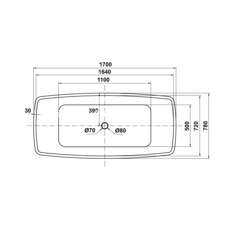 Bồn tắm độc lập Nagoya Hafele 588.99.610 - bon tam doc lap nagoya hafele 588 99 6105