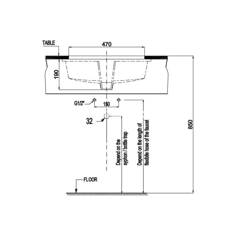 Chậu lavabo âm bàn Hafele 588.79.014 Sapporo 545 - chau lavabo am ban hafele 588 79 014 sapporo 5454