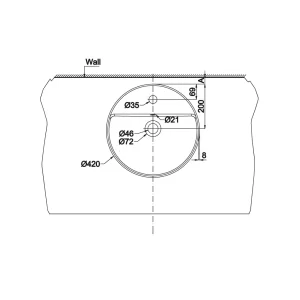 Chậu lavabo đặt bàn Hafele 588.79.031 Sapporo 420 - chau lavabo dat ban hafele 588 79 031 sapporo 4202