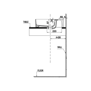 Chậu lavabo đặt bàn Hafele 588.79.031 Sapporo 420 - chau lavabo dat ban hafele 588 79 031 sapporo 4205