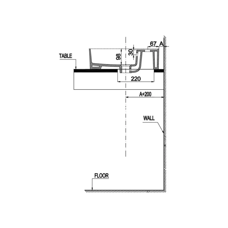 Chậu lavabo đặt bàn Hafele 588.79.032 Sapporo 500 - chau lavabo dat ban hafele 588 79 032 sapporo 500 2