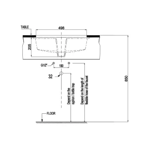 Chậu sứ lavabo âm bàn Hafele 588.79.015 Sapporo 570 - chau su lavabo am ban hafele 588 79 015 sapporo 5704