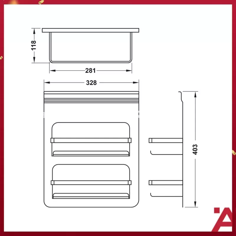 Kệ đa năng có khung Hafele 523.00.360 - kẹ da nang co khung hafele 523 00 3602