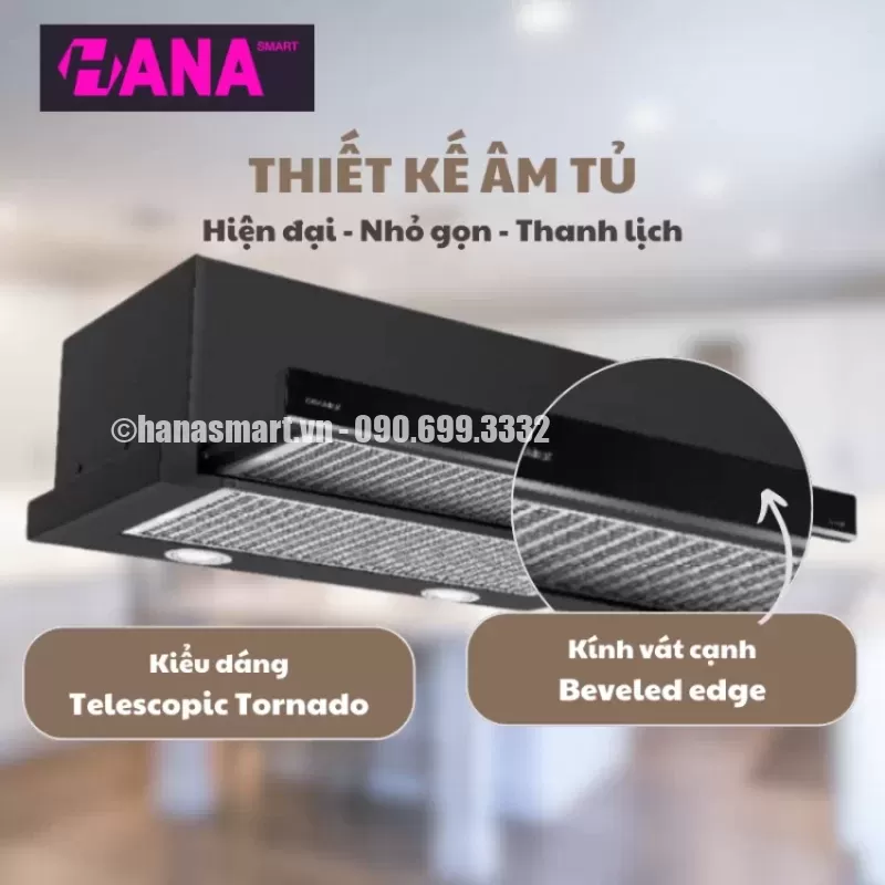 Máy hút mùi âm tủ GrandX GX H60F58B - may hut mui am tu grandx gx h60f58b 5