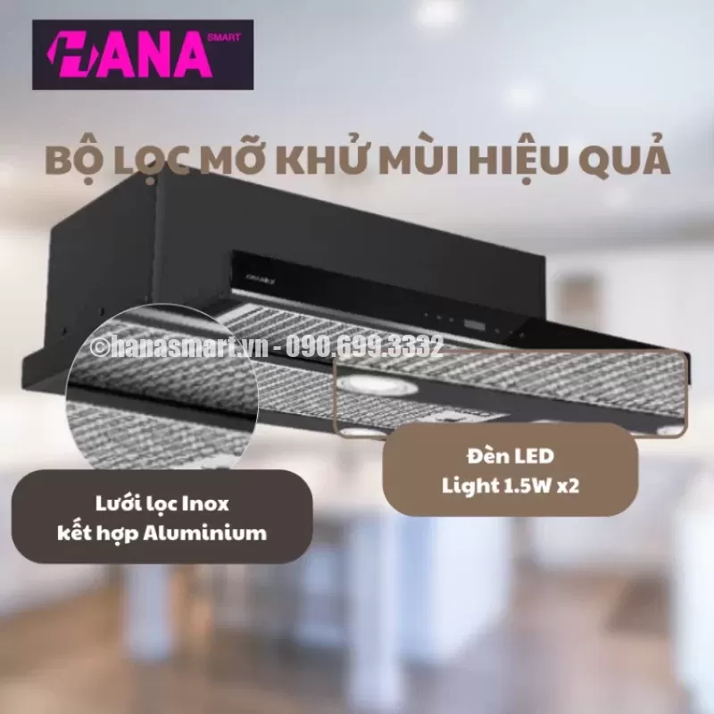 Máy hút mùi âm tủ GrandX GX H60F58B - may hut mui am tu grandx gx h60f58b 6