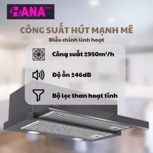 Máy hút mùi âm tủ GrandX GX H70F58G - may hut mui am tu grandx gx h70f58g 6