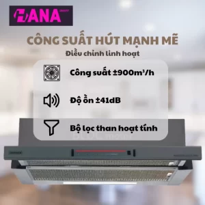 Máy hút mùi âm tủ GrandX GX H70F72G - may hut mui am tu grandx gx h70f72g 2