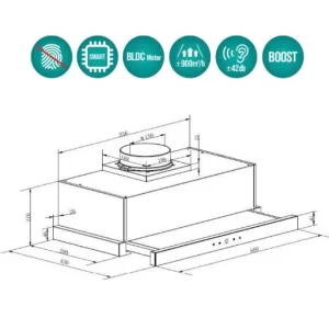 Máy hút mùi âm tủ GrandX GX H70F72G - may hut mui am tu grandx gx h70f72g11