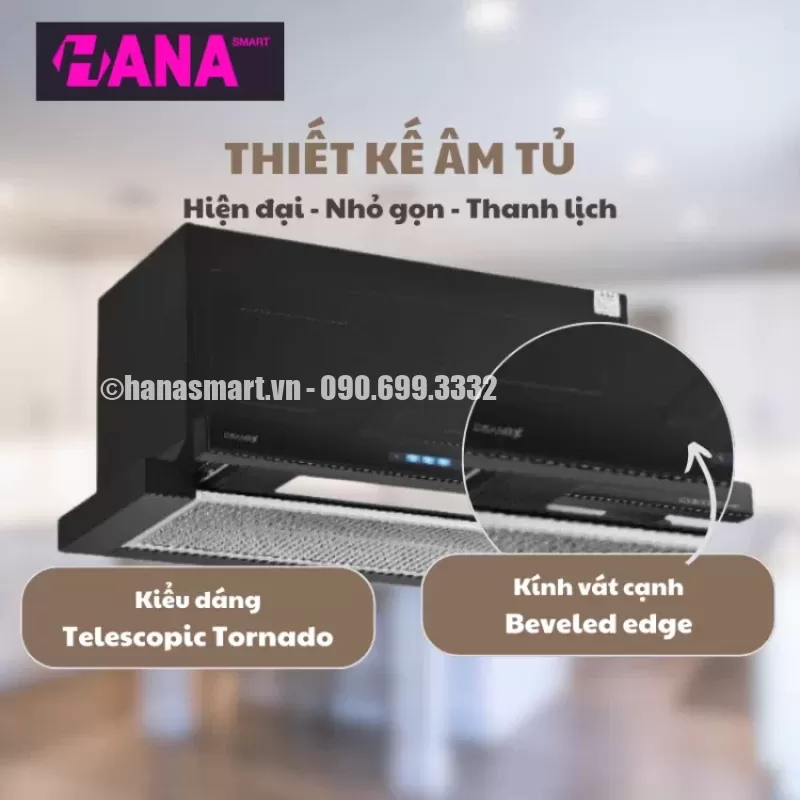 Máy hút mùi âm tủ GrandX GX H70F75B - may hut mui am tu grandx gx h70f75b3