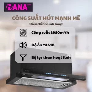 Máy hút mùi âm tủ GrandX GX H70F75B - may hut mui am tu grandx gx h70f75b4