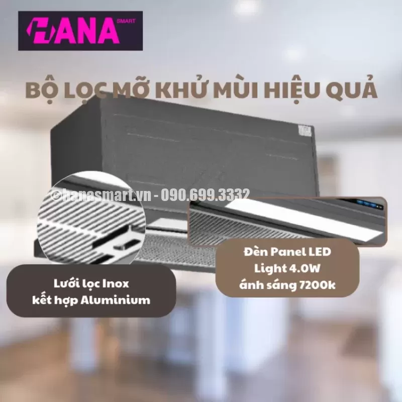 Máy hút mùi âm tủ GrandX GX H70F75G - may hut mui am tu grandx gx h70f75g 5