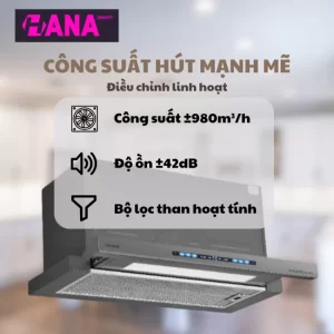 Máy hút mùi âm tủ GrandX GX H70F75G - may hut mui am tu grandx gx h70f75g 7