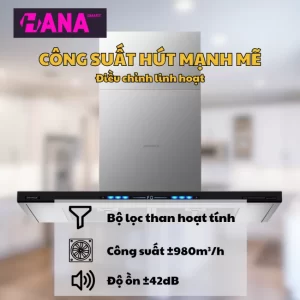 Máy hút mùi áp tường GrandX GX H70T78B - may hut mui ap tuong grandx gx h70t78b8