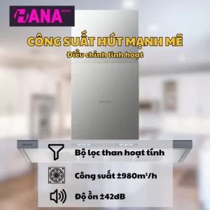 Máy hút mùi áp tường GrandX GX H70T78G - may hut mui ap tuong grandx gx h70t78g 5